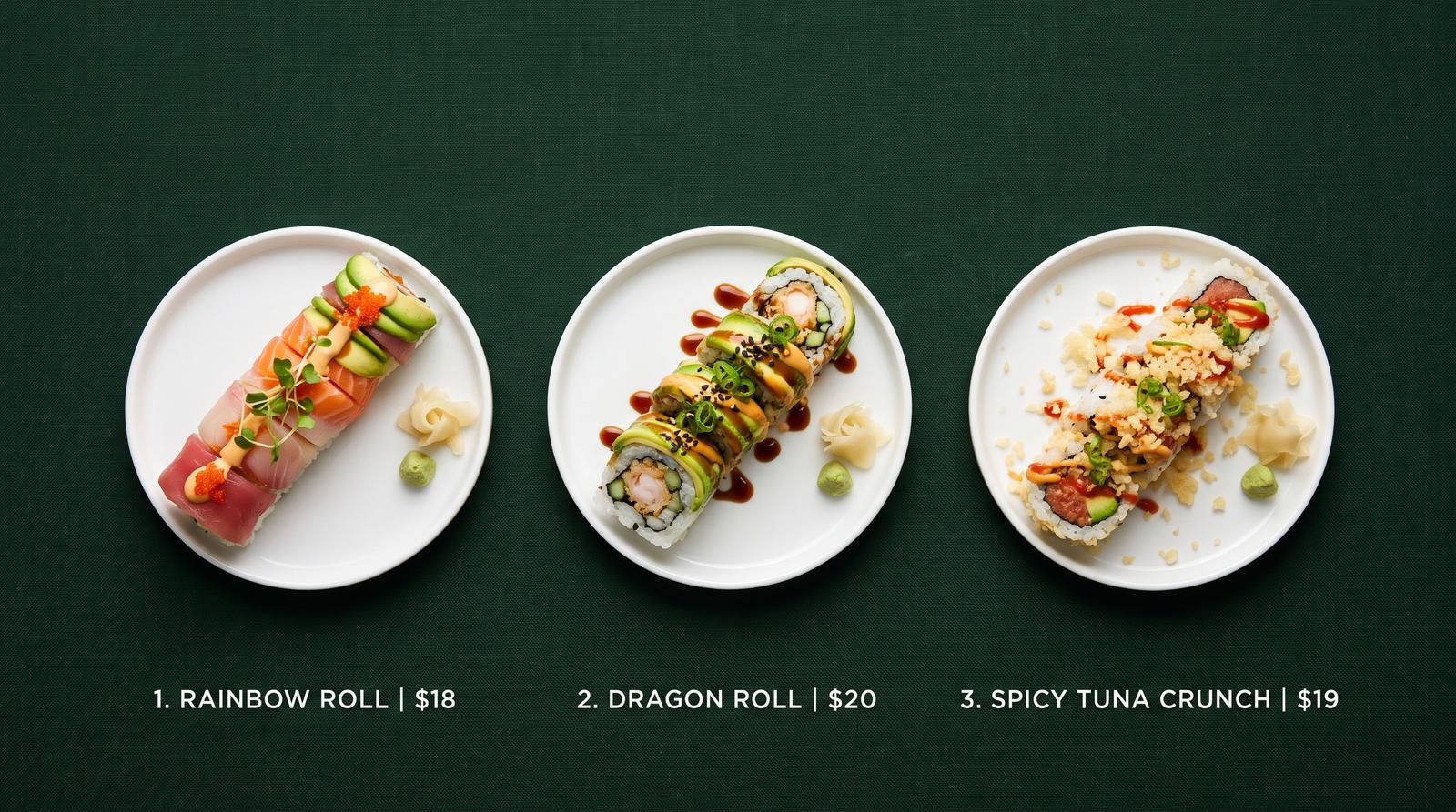 Symmetrical Sushi Plates